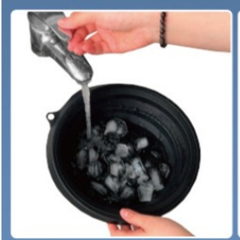 Collapsible Silicone Ice Basin – Glow-Up Ice Facial Tool for Tighter, Brighter Skin