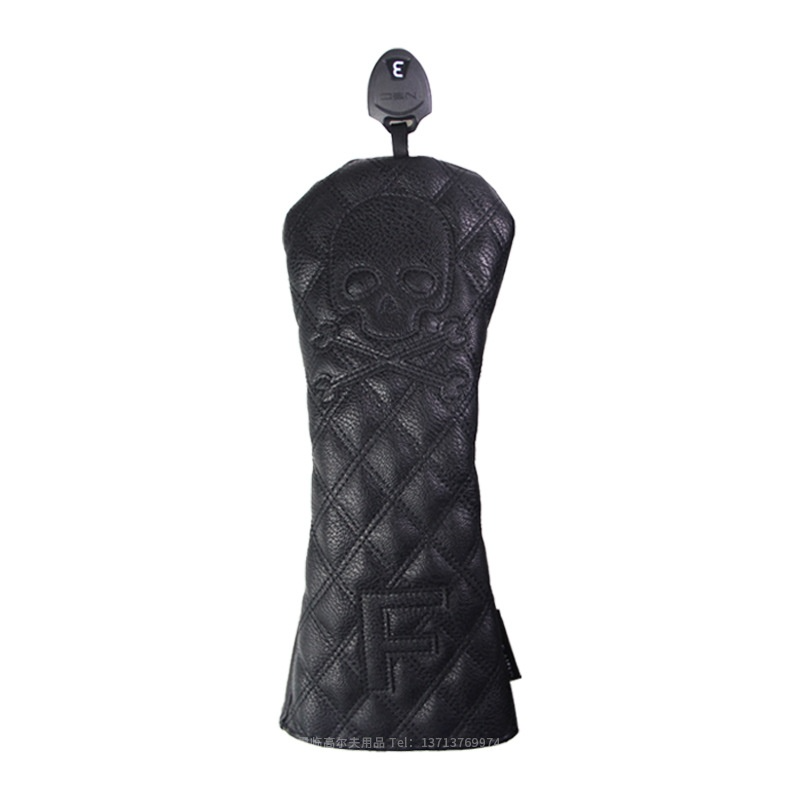 Black PU Leather Golf Club Headcovers – Premium Protection for Your Clubs