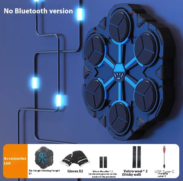 Smart Boxing Target Machine – Bluetooth, LED Lights & Built-In Speaker for Fun Home Workouts