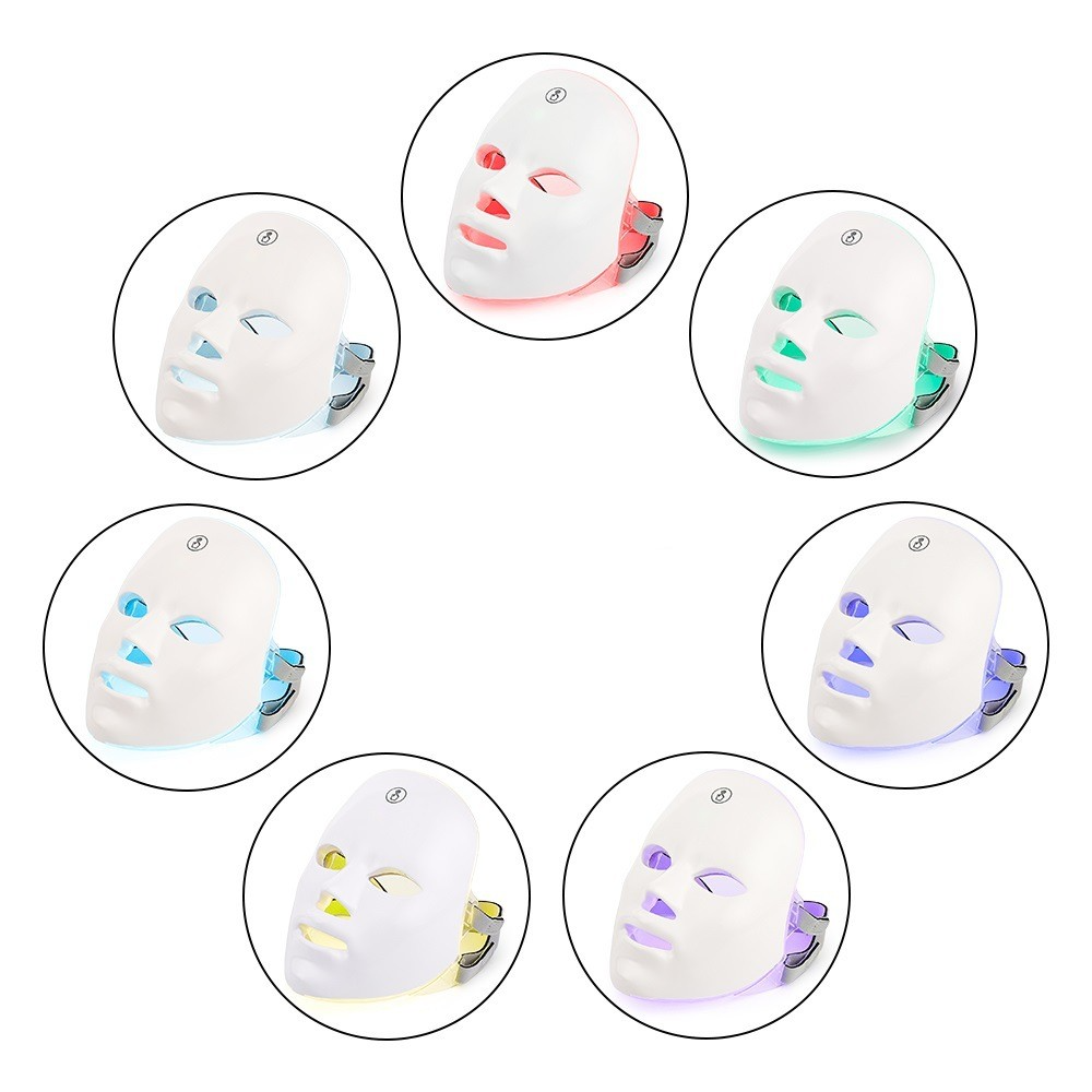 LED Facial Beauty Device – Multi-Color Light Therapy for Glowing Skin