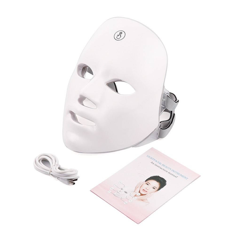 LED Facial Beauty Device – Multi-Color Light Therapy for Glowing Skin