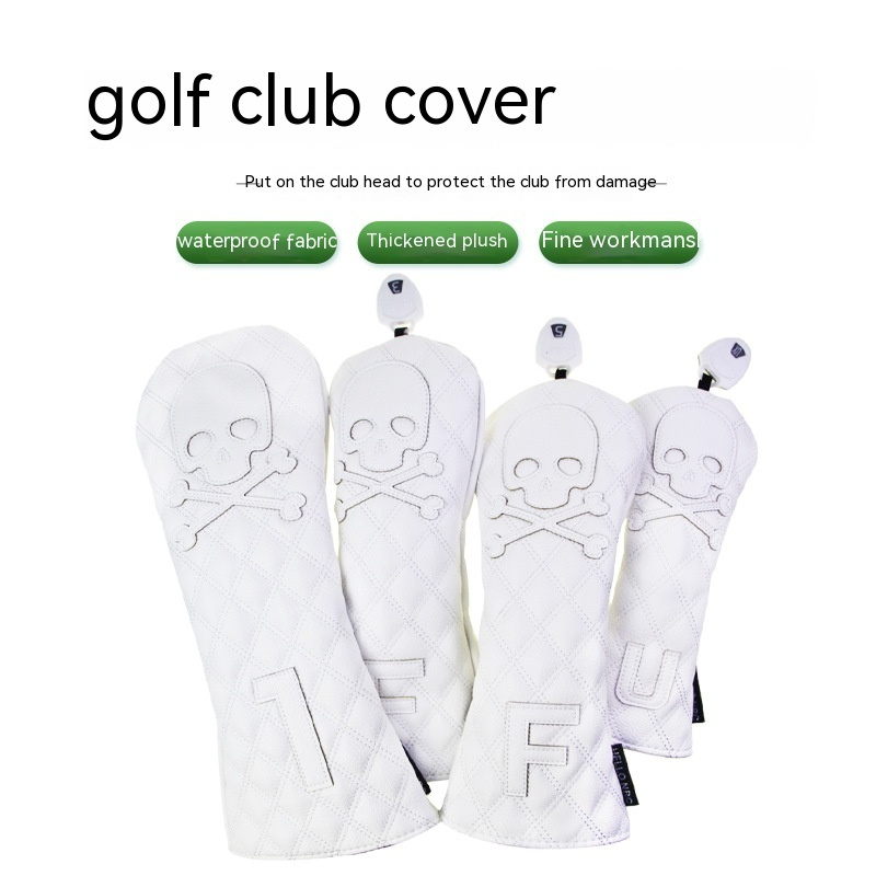 Black PU Leather Golf Club Headcovers – Premium Protection for Your Clubs