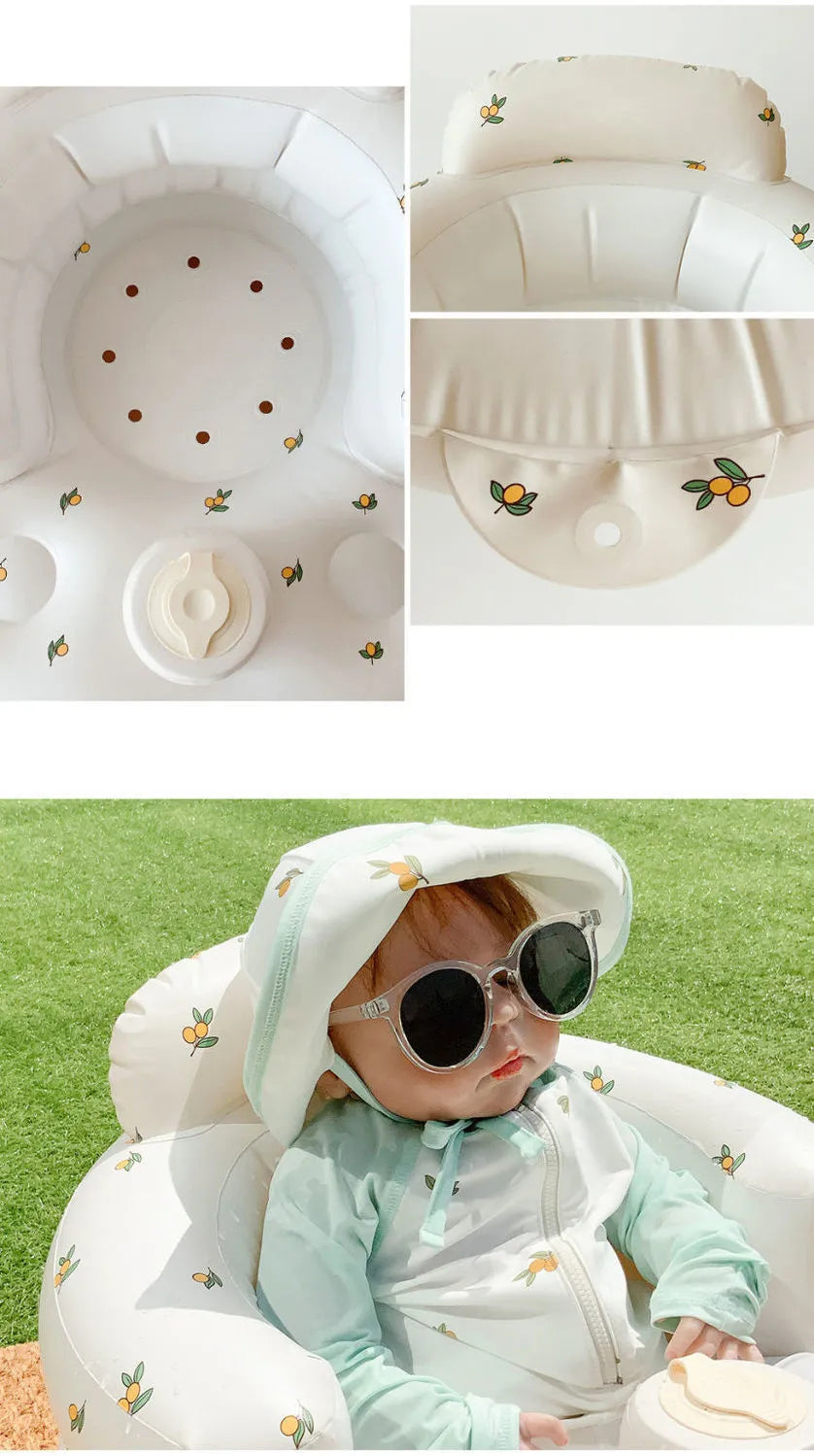 Inflatable Baby Chair – Portable Seat for Dining, Bath & Play