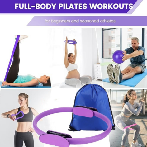 13-Piece Yoga & Pilates Set – Complete Home Workout Kit for All Levels