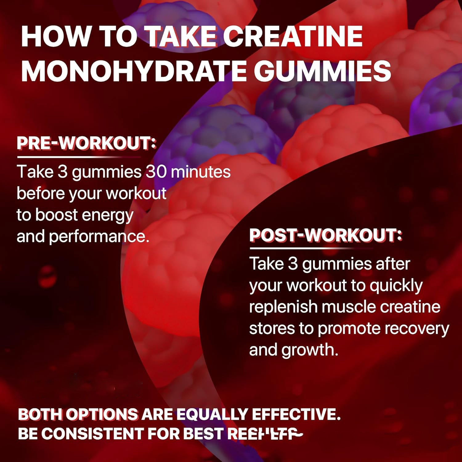 Muscle Boost Creatine Gummies – Energy, Endurance & Recovery in One Chew