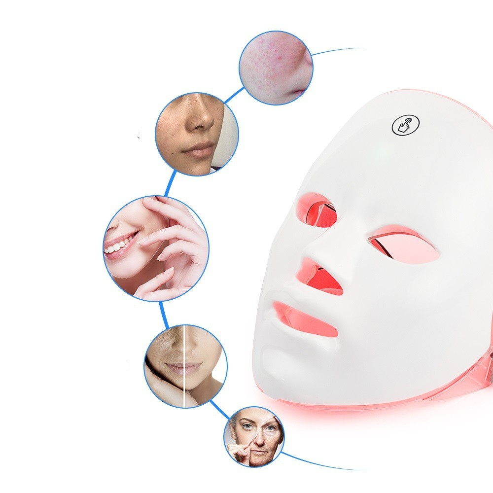 LED Facial Beauty Device – Multi-Color Light Therapy for Glowing Skin