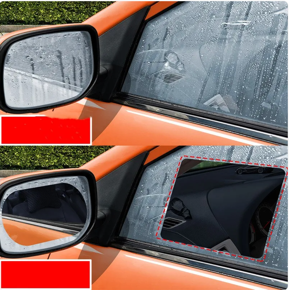 Rainproof Rearview Mirror Film – Anti-Fog, Anti-Rain Car Mirror Protector