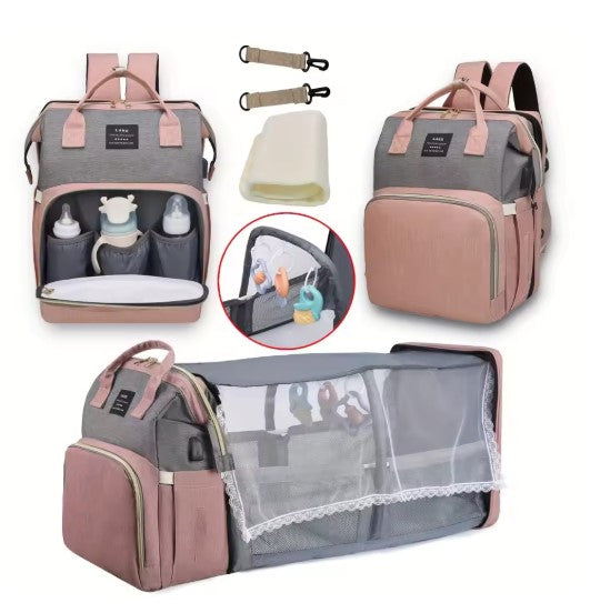 Large-Capacity Mommy Bag – Stylish Diaper Bag & Organizer for On-the-Go Moms