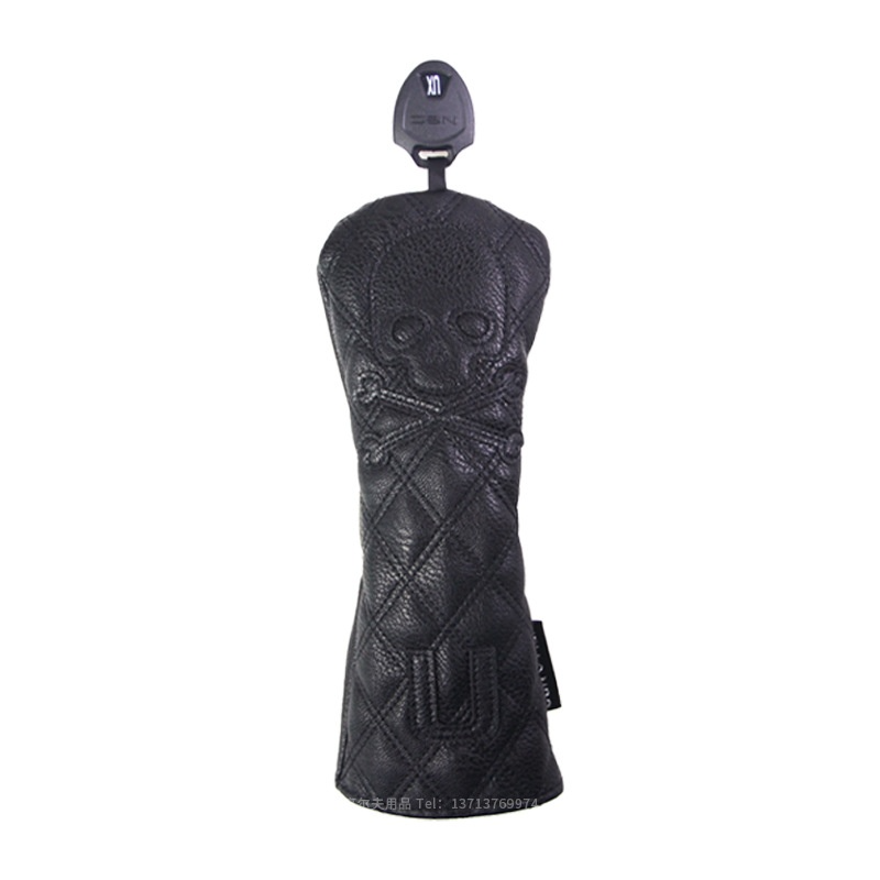 Black PU Leather Golf Club Headcovers – Premium Protection for Your Clubs