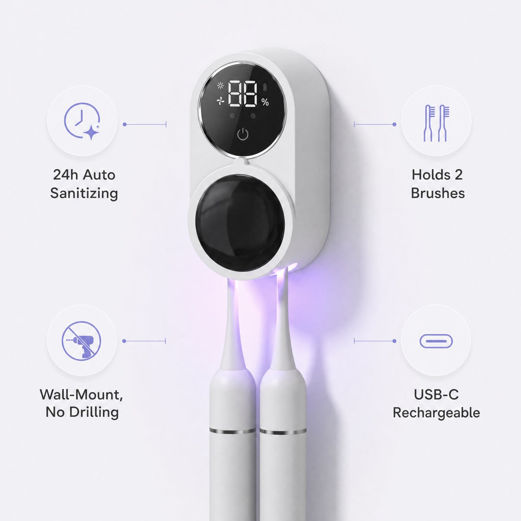 UV Toothbrush Sanitizer – Kill 99.9% of Bacteria for a Healthier Clean