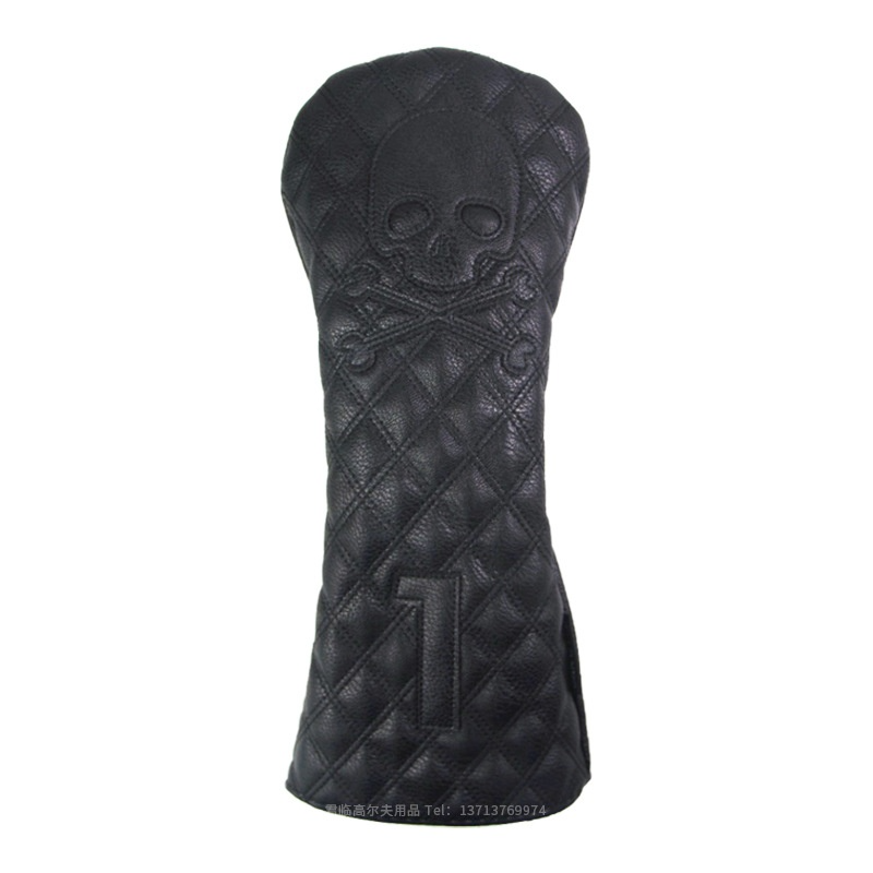 Black PU Leather Golf Club Headcovers – Premium Protection for Your Clubs